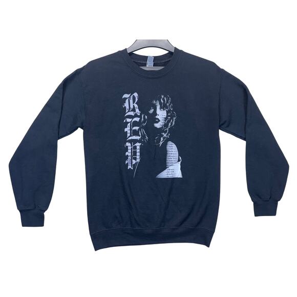 Taylor Swift REP Era Sweatshirt Small Black Gildan Heavy Blend Tour Style - Picture 1 of 16